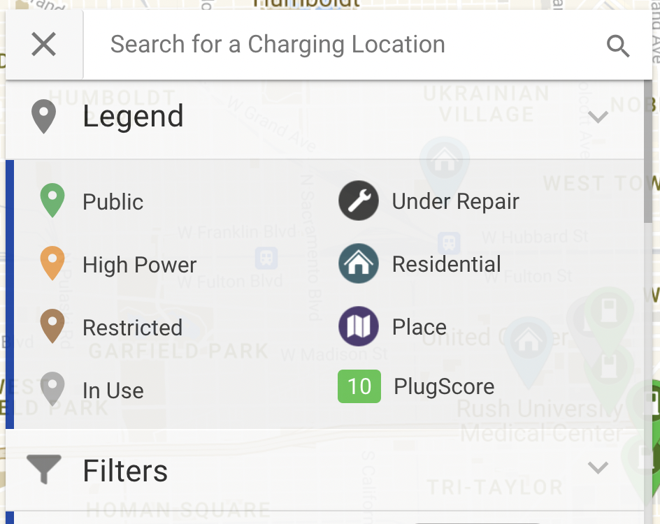 Plugshare on sale charging stations