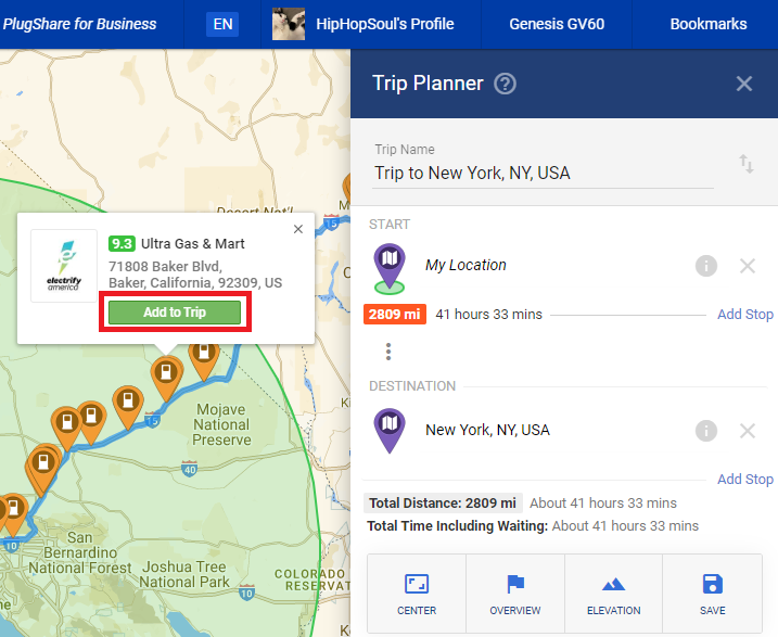 Trip Planner: Add And Remove Stops/locations – Plugshare